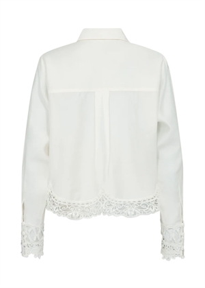 Molly skjorte with lace Jet stream Copenhagen Muse 